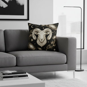 Coussin Décoration de maison Galaxy Bélier Zodiaque Célest