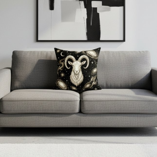 Coussin Décoration de maison Galaxy Capricorne Zodiaque Cé (Créateur téléchargé)