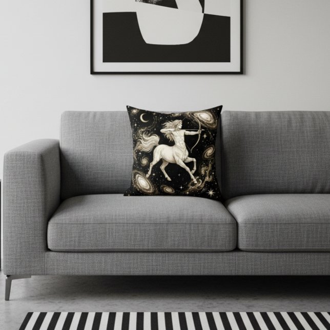 Coussin Décoration de maison Galaxy Sagittaire Zodiaque Cé (Créateur téléchargé)