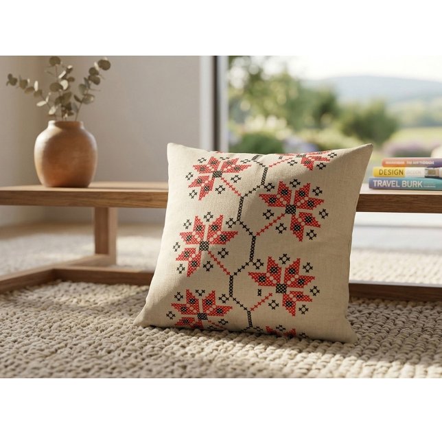 Coussin Décoration de maison inspirée du folklore (Créateur téléchargé)