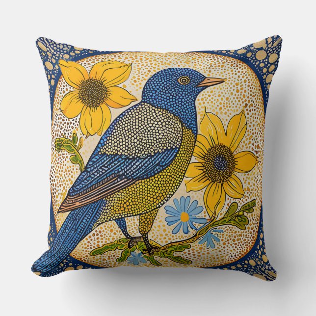 Coussin 🌸 ✨ Décoration de maison pour oiseaux Accent déco (Recto)