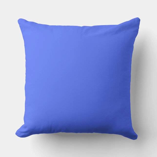 Coussin Décoration de maison réversible bleu et blanc (Recto)