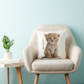 Coussin Décoration de nurserie de bébé guépard léopard per (Chaise)