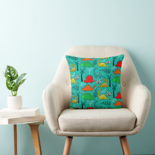 Coussin Décoration de nurserie de dinosaures pour petits e