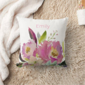 Coussin Décoration de nurserie pour bébé fille aux fleurs (Couverture)