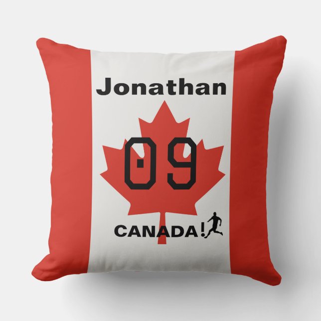Coussin Décoration de terrain de maison de fierté Canada (Recto)