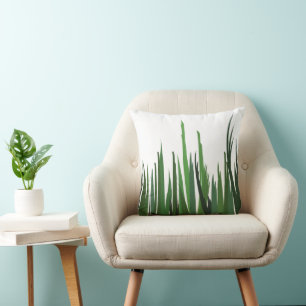 Coussin Décoration d'herbe verte