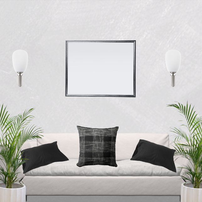 Coussin Décoration en automne noir et blanc (Créateur téléchargé)