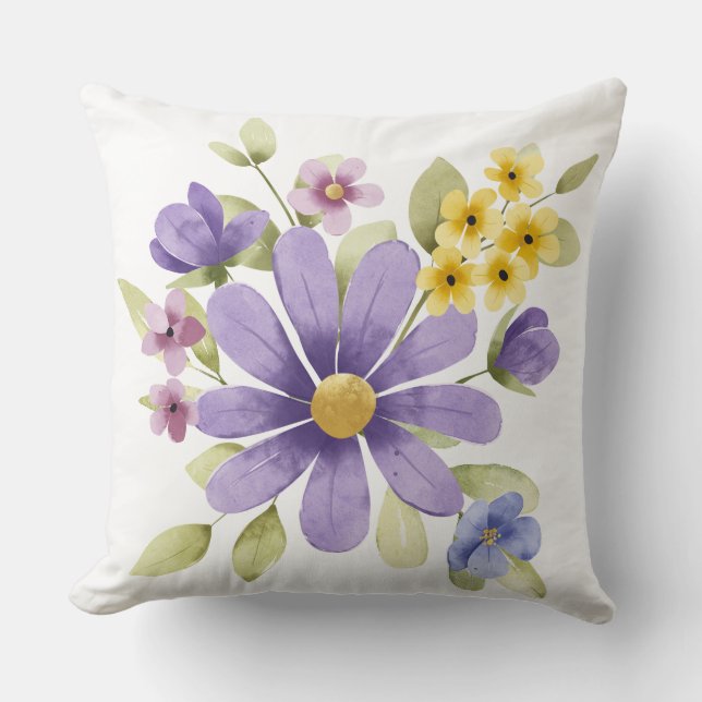 Coussin Décoration florale de printemps botanique double f (Recto)