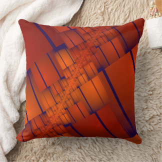 Coussin Décoration fractale géométrique absente rouge