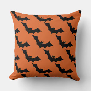 Coussin Décoration Halloween Chauve-Souris Épouvantable