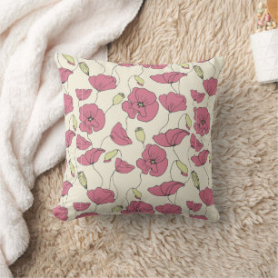Coussin décoration minimaliste, design motif unique
