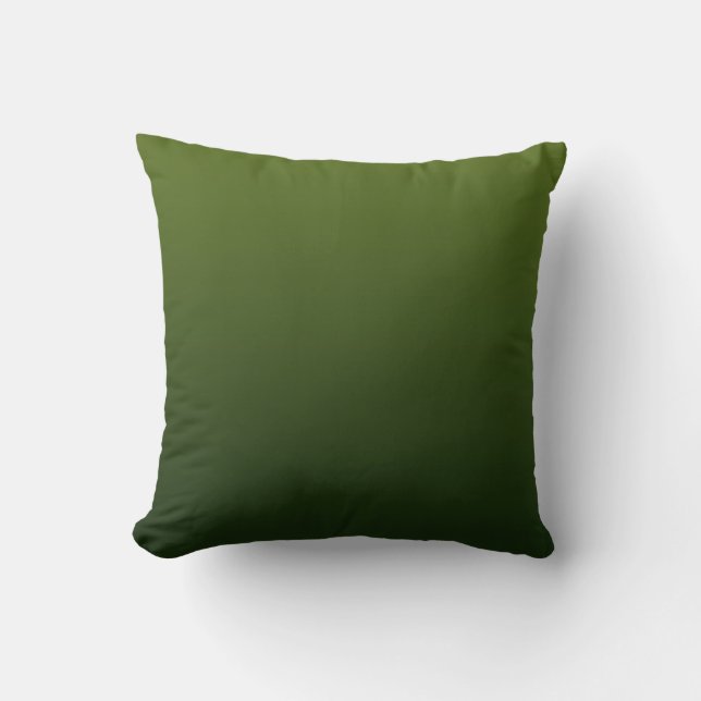 Coussin Décoration Moderne Tendance Teintée de Vert (Recto)