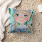 Coussin Décoration murale de couleurs Bleu Fée (Couverture)