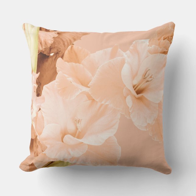 Coussin Décoration Peach & Green (Recto)