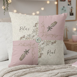 Coussin Décoration Rose Poussiéreuse et Cosy pour Amoureux