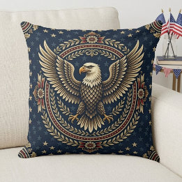 Coussin Décoration rustique vintage patriotique américaine