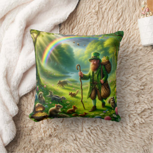 Coussin Décoration verte émeraude de la Saint-Patrick par