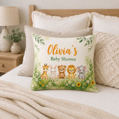 Coussin Décorations de fête prénatale pour bébé avec des a
