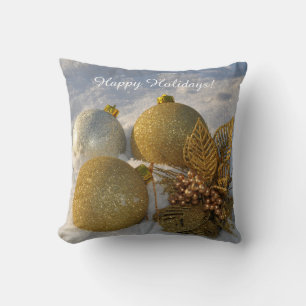 Coussin Décorations de Noël texte facultatif lancer oreill