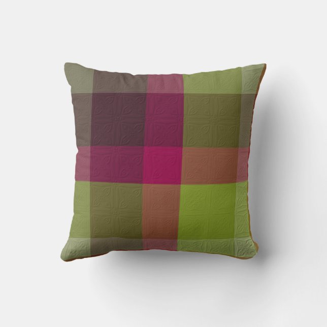 Coussin  Decorative Plaid  (Verso)