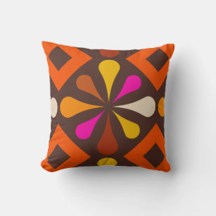 Coussin décorative rétro les années 70 style an