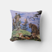 Coussin décorative "soirée mystérieuse" (Recto)