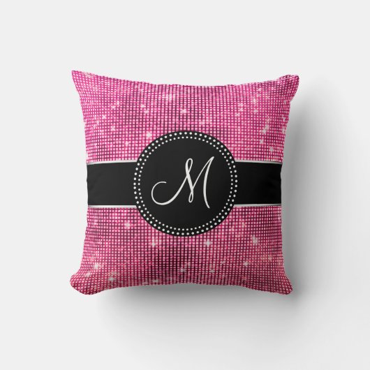 Coussin décoré d'un monogramme d'étincelles (Recto)