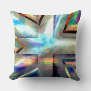 Coussin Découpes paysagères transformées en cadre