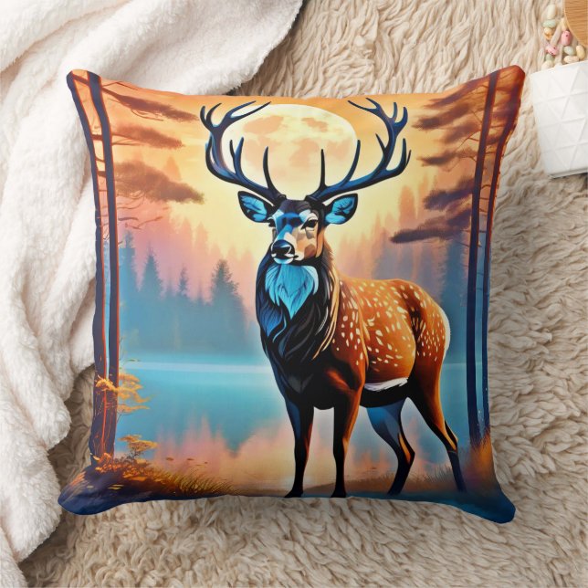 Coussin Deer Stance Lune (Couverture)