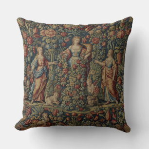 Coussin Déesse romaine de style antique français Abundanti