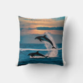Coussin Défi dans le bleu profond (Verso)