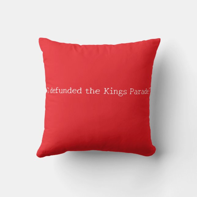 Coussin Défilé des rois défaits Dethrone Le roi (Verso)