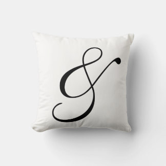 Coussin Défiler Le Texte En Noir Et Blanc