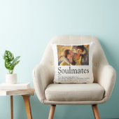 Coussin Définition de 2 âmes sœurs personnalisée avec phot (Chaise)