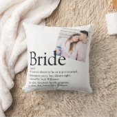 Coussin Définition de la mariée Photo de douche nuptiale (Couverture)