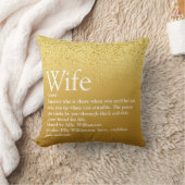 Coussin Définition de la meilleure femme du monde Fun Glam (Couverture)