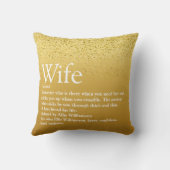 Coussin Définition de la meilleure femme du monde Fun Glam (Verso)
