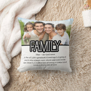 Coussin Définition de la photo de famille