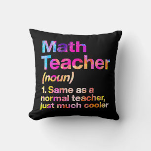 Coussin Définition de l'enseignant en mathématiques Premie