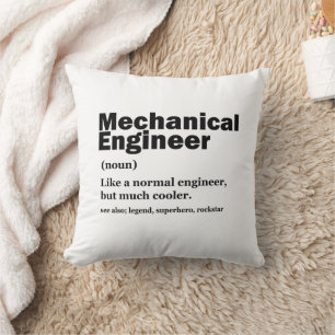 Coussin Définition drôle d'ingénieur mécanique Ingénierie