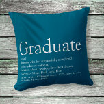 Coussin Définition du diplôme d'études supérieures Typogra<br><div class="desc">Personnalisez votre diplômé pour créer un cadeau unique. Une façon parfaite de leur montrer à quel point ils sont extraordinaires chaque jour. Conçu par Thisisnotme©</div>