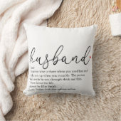 Coussin Définition du mari moderne Script photo (Couverture)