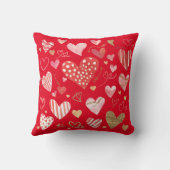 Coussin Définition du mari Script Red Love Heart (Verso)