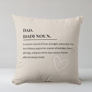 Coussin Définition papa 👨 👧 👦 Père sincère