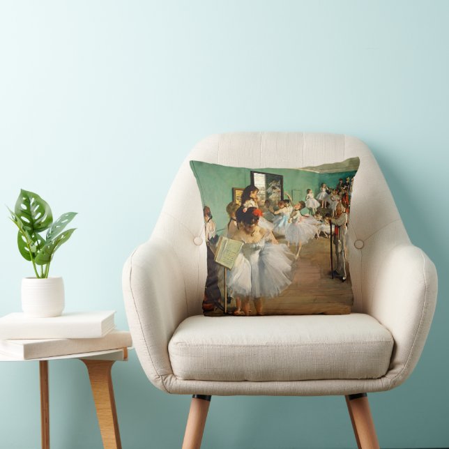Coussin Degas Ballet Elegance Throw Pillow (Chaise)