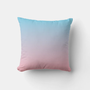 Coussin Dégradé bleu et rose