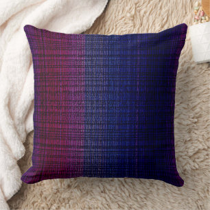 Coussin Dégradé bleu maussade motif