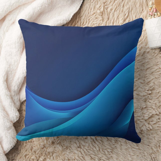 Coussin dégradé de couleur bleu Cobalt Arts (Couverture)