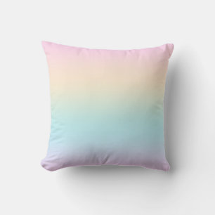 Coussin dégradé de couleur pastel